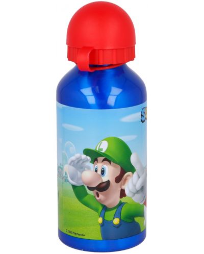 Μεταλλικό μπουκάλι Super Mario - 400 ml - 2