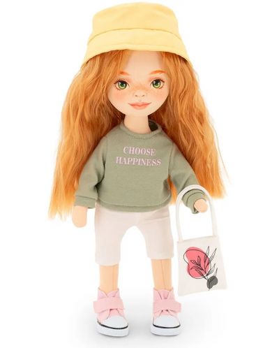 Απαλή κούκλα Orange Toys Sweet Sisters -Sunny με πράσινο πουλόβερ, 32 cm - 3