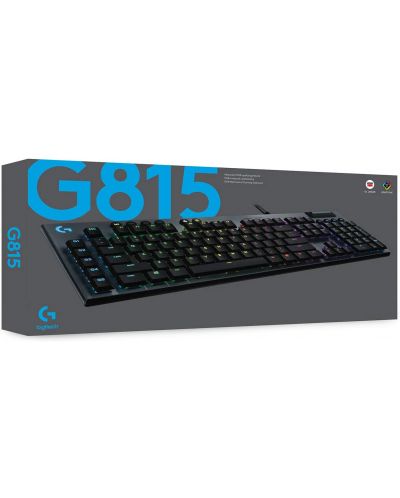 Μηχανικό πληκτρολόγιο Logitech - G815, US Layout, Тactile, μαύρο - 9