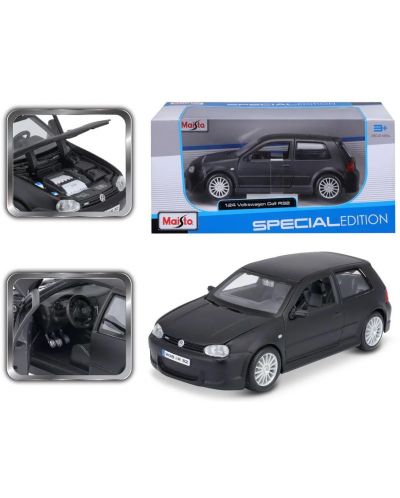 Μεταλλικό αυτοκίνητο Maisto Special Edition - Volkswagen Golf R32, μαύρο, 1:24 - 2