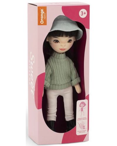 Απαλή κούκλα Orange Toys Sweet Sisters - Η Lilu με πράσινο πουλόβερ, 32 cm - 7