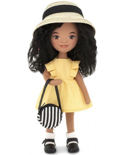 Απαλή κούκλα Orange Toys Sweet Sisters - Η Τίνα με κίτρινο φόρεμα, 32 εκ - 3