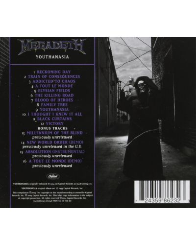 Megadeth - Youthanasia (CD) - 2