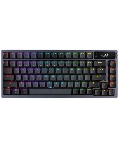 Μηχανικό πληκτρολόγιο ASUS - ROG Azoth, ασύρματο, NX Red, RGB, γκρι - 1