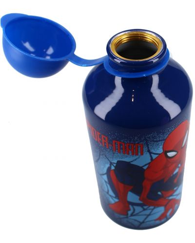 Μπουκάλι αλουμινίου Vadobag Let's Eat - Spider-Man, 500 ml - 3