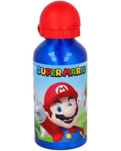 Μεταλλικό μπουκάλι Super Mario - 400 ml - 1