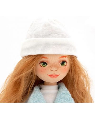 Απαλή κούκλα Orange Toys Sweet Sisters - Sunny με μέντα παλτό, 32 εκ - 4