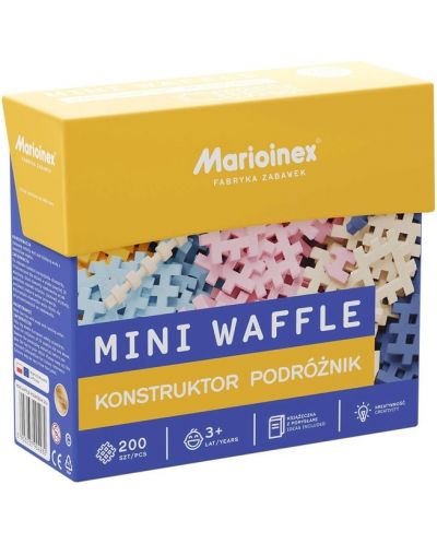 Μίνι κατασκευαστής waffle Marioinex - Ταξιδιώτης, 200 τεμάχια - 5