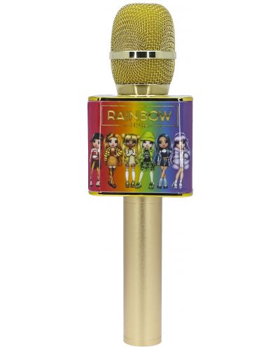 Μικρόφωνο OTL Technologies - Rainbow High Karaoke, χρυσό - 1