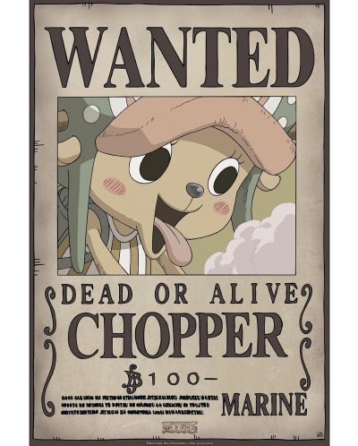  Μίνι αφίσα GB eye Animation: One Piece - Chopper Wanted Poster (Series 2) - 1