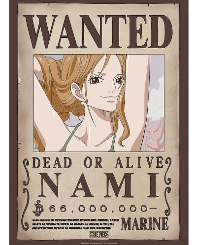  Μίνι αφίσα GB eye Animation: One Piece - Nami Wanted Poster - 1