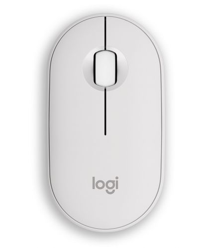 Ποντίκι Logitech - Pebble Mouse 2 M350s, οπτικό, ασύρματο, Λευκό - 1