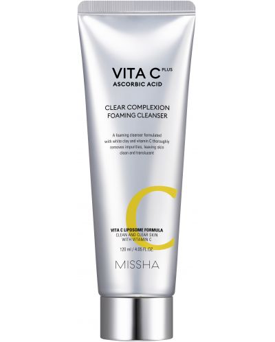 Missha Vita C Plus Αφρός καθαρισμού Clear Complexion, 120 ml - 1