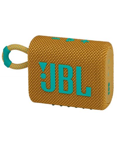 Μίνι ηχείο JBL - Go 3, αδιάβροχο, κίτρινο - 2