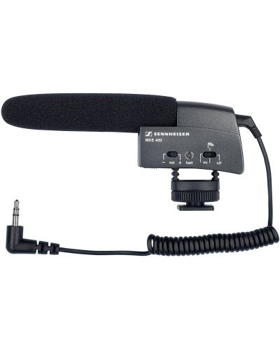 Μικρόφωνο για κάμερα Sennheiser - MKE 400, μαύρο - 1