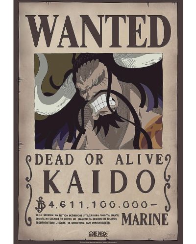 Μίνι αφίσα GB eye Animation: One Piece - Kaido Wanted Poster - 1