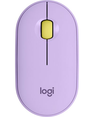 Ποντίκι Logitech - Pebble M350, οπτικό, ασύρματο, Lavender Lemonade - 2