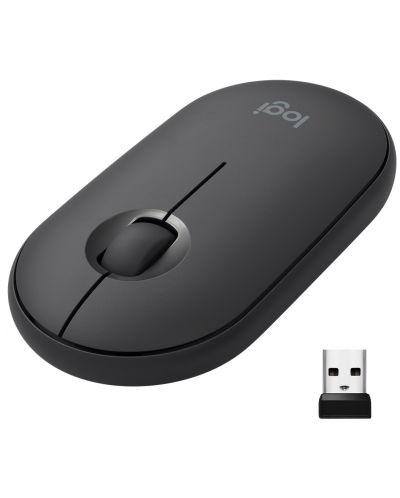 Ποντίκι Logitech - Pebble M350, οπτικό,  ασύρματο, μαύρο - 1