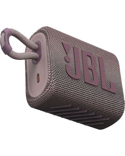 Mini ηχείο JBL - Go 3, ροζ - 3