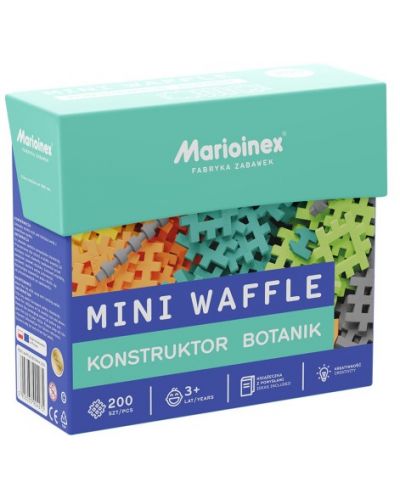 Μίνι κατασκευαστής waffle Marioinex - Ο Μικρός Βοτανολόγος, 200 τεμάχια - 4