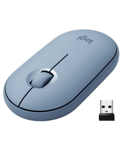 Ποντίκι Logitech - Pebble M350, οπτικό, ασύρματο, μπλε - 1