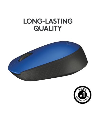 ποντίκι Logitech - M171, Οπτικό , ασύρματο, μπλε - 6