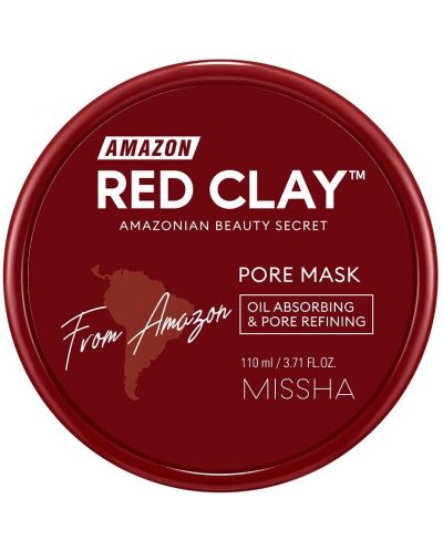 Missha Μάσκα καθαρισμού προσώπου Amazon Red Clay, 110 ml - 2