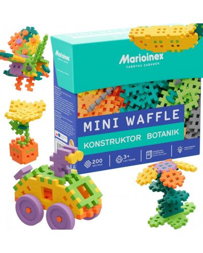 Μίνι κατασκευαστής waffle Marioinex - Ο Μικρός Βοτανολόγος, 200 τεμάχια - 1