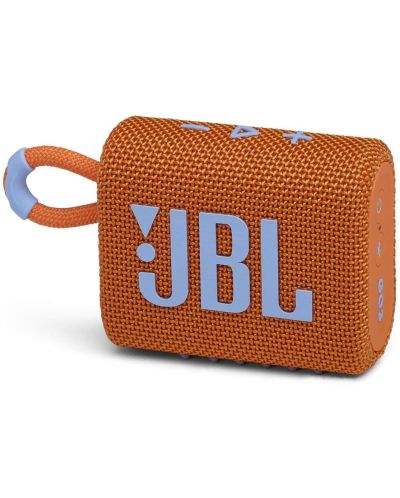 Μίνι ηχείο JBL - Go 3, αδιάβροχο, πορτοκαλί - 2