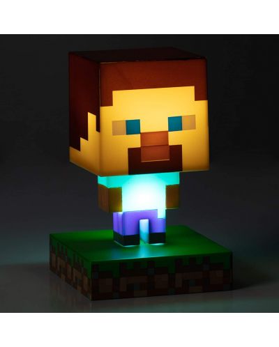 Λάμπα Paladone Games: Minecraft - Steve Icon - 2