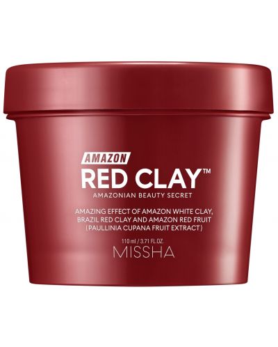 Missha Μάσκα καθαρισμού προσώπου Amazon Red Clay, 110 ml - 1