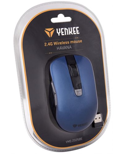 Ποντίκι Yenkee - 2025BE, οπτικό, ασύρματο, μπλε - 4