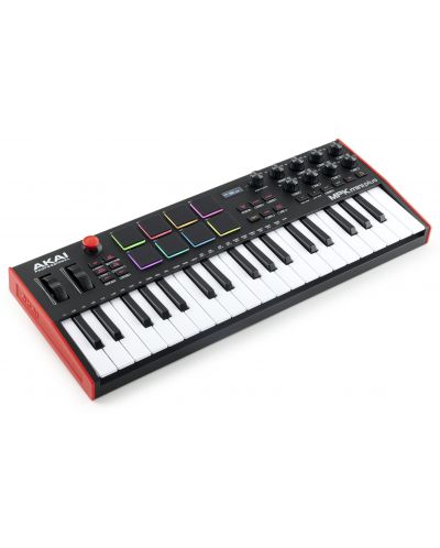 MIDI ελεγκτής Akai Professional - MPK Mini Plus, μαύρο κόκκινο - 3