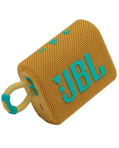 Μίνι ηχείο JBL - Go 3, αδιάβροχο, κίτρινο - 1