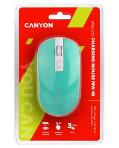 Ποντίκι Canyon - MW-18, οπτικό, ασύρματο, μπλε - 5