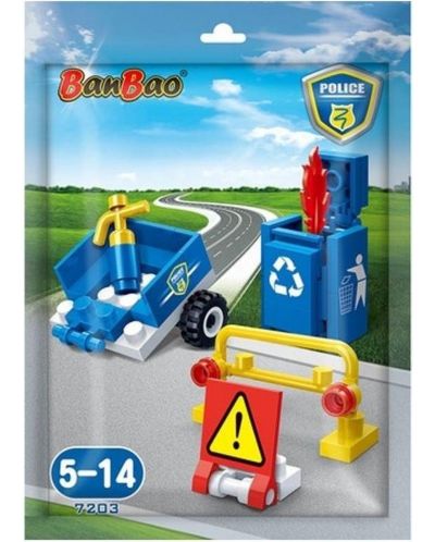 Μίνι κατασκευαστής BanBao - Police, 39 εξαρτήματα - 1