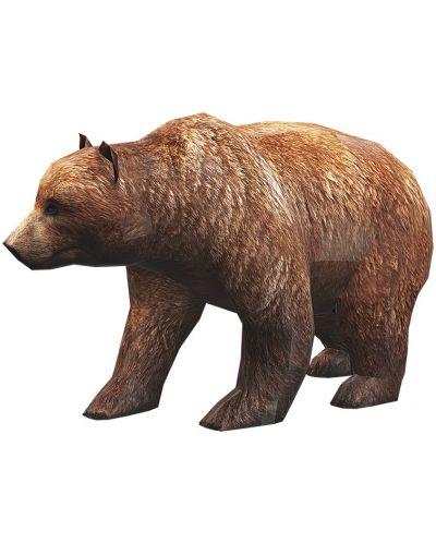 Μοντέλο συναρμολόγησης χαρτιού - Καφέ αρκούδα, 25 x 42 εκ - 1