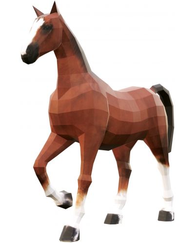 Μοντέλο συναρμολόγησης χαρτιού - Άλογο, 42,5 x 48 εκ - 1