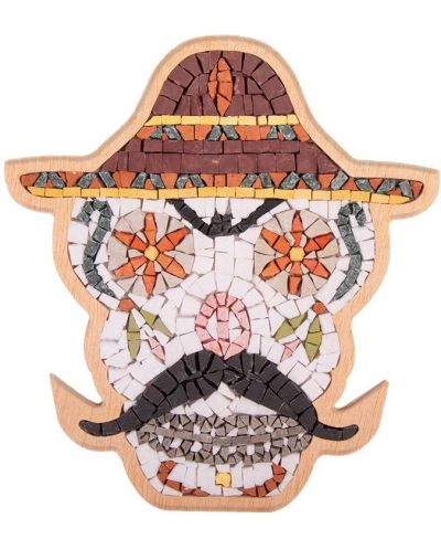 Μωσαϊκό  Neptune Mosaic -Μεξικάνικο κρανίο, με μουστάκι - 1