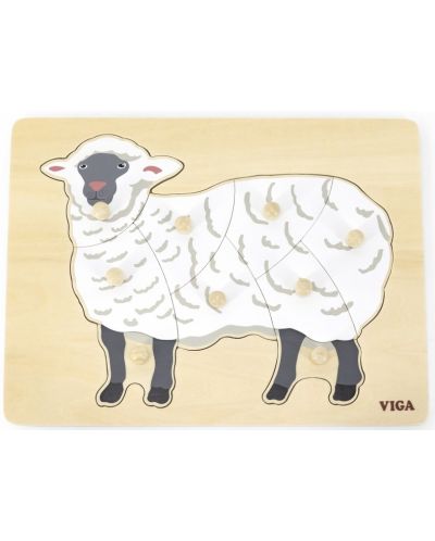 Μοντεσσόρι εκπαιδευτικό παζλ Viga - πρόβατο - 1