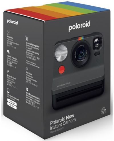 Φωτογραφική μηχανή στιγμής Polaroid - Now Gen 2,μαύρο - 8