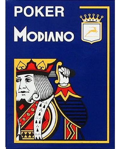 Πλαστικές κάρτες Modiano Jumbo Index - 4 Corner (μπλε) - 1