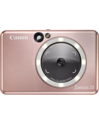 Φωτογραφική μηχανή στιγμής Canon - Zoemini S2, 8MPx, Rose Gold - 2