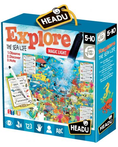 Διασκεδαστικό παιχνίδι Headu - Παίξτε και ανακαλύψτε, Θαλάσσιος κόσμος - 1