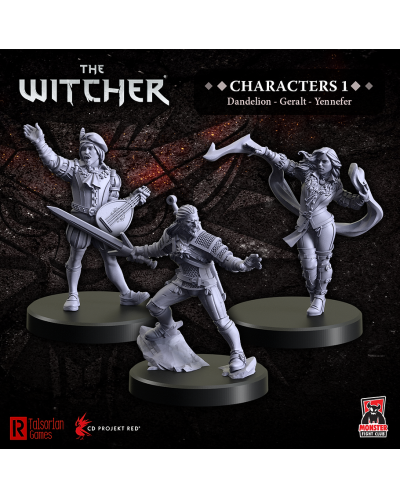 Φιγούρα για χρωματισμό The Witcher: Miniatures Characters 1 (Geralt, Yennefer, Dandelion) - 5