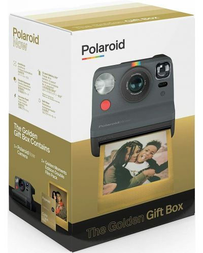 Φωτογραφική μηχανή στιγμής Polaroid - Now, Golden Moments Edition, Black - 3