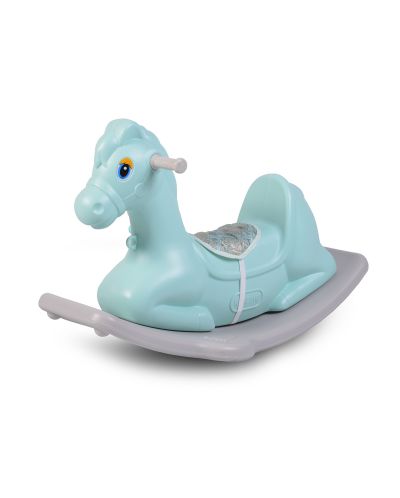 Κουνιστό άλογο Moni Garden - Napoleon, μπλε - 4