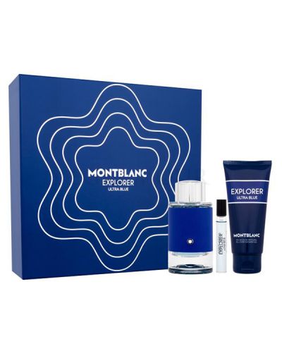 Mont Blanc Explorer Ultra Blue Σετ - Eau de Parfum, 100 και 7.5 ml + Αφρόλουτρο, 100 ml - 1