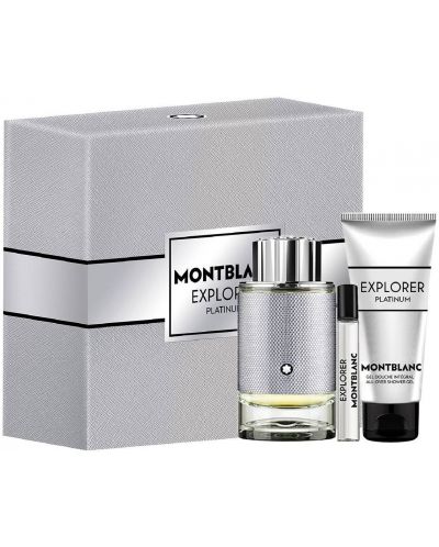 Mont Blanc Explorer Platinum Σετ - Eau de Parfum, 100 и 7.5 ml + Αφρόλουτρο, 100 ml - 1