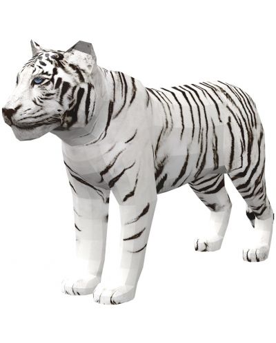 Μοντέλο συναρμολόγησης χαρτιού - Λευκή τίγρη, 28 x 47 εκ - 1